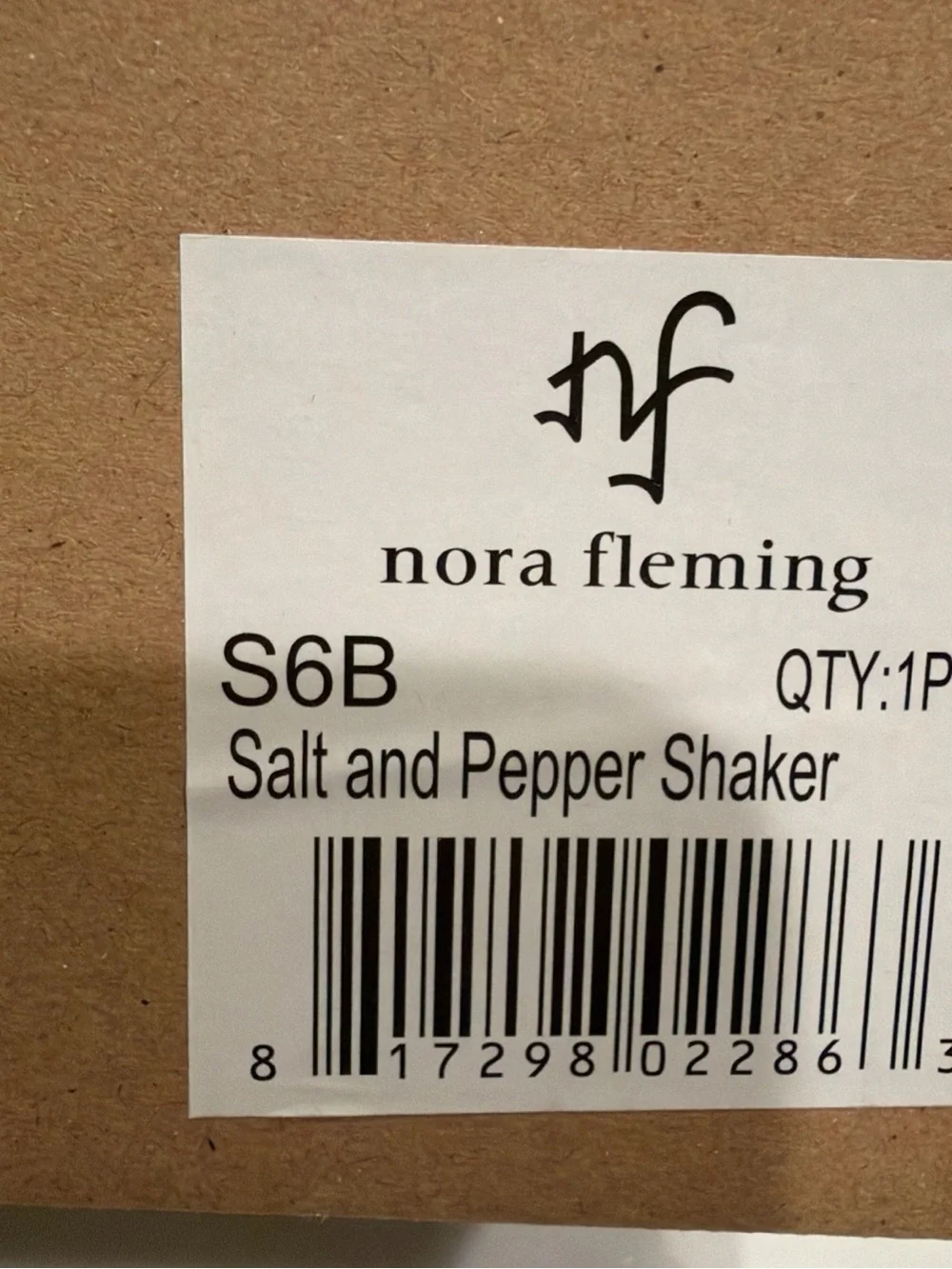 Nora Fleming Ceramic Salt and Pepper Shakers Set with Tray New in Box